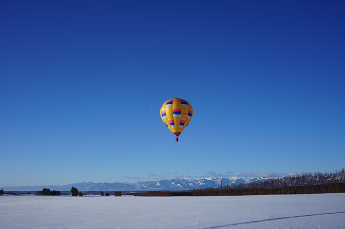 2023年2月の熱気球 一般フライトの様子