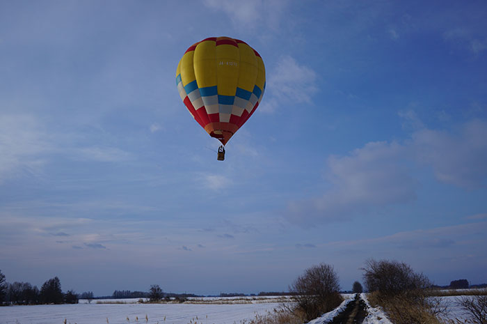 2023年3月の熱気球 一般フライトの様子